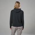 Black Montane Women's Alhena Merino Blend Hoodie Model Back FALHOBLA