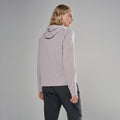 Oyster Montane Women's Alhena Merino Blend Hoodie Model Back FALHOOYS
