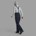Eclipse Blue Montane Women's Alta Waterproof Pants Model Back FALTPECL
