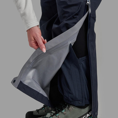 Eclipse Blue Montane Women's Alta Waterproof Pants Model 4 FALTPECL