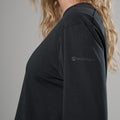 Black Montane Women's Alhena Merino Blend Long Sleeve T-Shirt Model 4 FALSTBLA