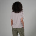 Oyster Montane Women's Alhena Merino Blend T-Shirt Model Back FALTSOYS