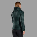 Deep Forest Montane Women's Anti-Freeze Lite Hooded Down Jacket Model Back FANLHDFO