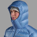 Cornflower Montane Women's Anti-Freeze XT Hooded Down Jacket Model 4 FAXTHCOR