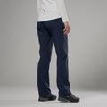 Eclipse Blue Montane Women's Caelum Pants Model Back FCAPRECL