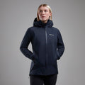 Eclipse Blue Montane Women's Cetus Lite Waterproof Jacket Model 3 FCLJAECL