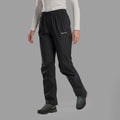 Black Montane Women's Cetus Waterproof Pants Model 3 FCPASBLA