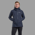 Eclipse Blue Montane Women's Cetus Waterproof Jacket Model 3 FCTJAECL