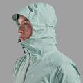 Sea Mist Montane Women's Cetus Waterproof Jacket Model 5 FCTJASEA