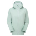 Sea Mist Montane Women's Cetus Waterproof Jacket Front FCTJASEA