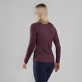 Mulberry Montane Women's Dart Long Sleeve T-Shirt Model Back FDLSTMUL