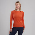 Tigerlily Montane Women's Dart Long Sleeve T-Shirt Model Front FDLSTTIG