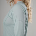 Sea Mist Montane Women's Dart Nano Long Sleeve T-Shirt Model 4 FDNLSSEA