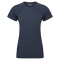Eclipse Blue Montane Women's Dart Nano Reg Fit T-Shirt Front FDNTRECL