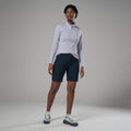 Lilac Haze Montane Women's Dart Zip Neck T-Shirt Model 3 FDRZILIL