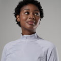 Lilac Haze Montane Women's Dart Zip Neck T-Shirt Model 4 FDRZILIL