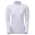 Lilac Haze Montane Women's Dart Zip Neck T-Shirt Front FDRZILIL