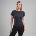 Eclipse Blue Montane Women's Dart T-Shirt Model Front FDTTSECL