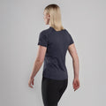 Eclipse Blue Montane Women's Dart T-Shirt Model Back FDTTSECL