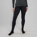 Black Montane Women's Dart XT Thermal Long Janes Model Front FDXLJBLA