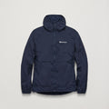 Eclipse Blue Montane Women's Featherlite Hooded Windproof Jacket Front FFELHECL