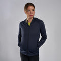 Eclipse Blue Montane Women's Fury Lite Hooded Fleece Jacket Model 3 FFULHECL