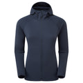 Eclipse Blue Montane Women's Fury Lite Hooded Fleece Jacket Front FFULHECL
