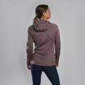 Moonscape Montane Women's Fury Lite Hooded Fleece Jacket Model Back FFULHMOO