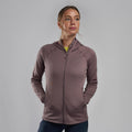 Moonscape Montane Women's Fury Lite Hooded Fleece Jacket Model 3 FFULHMOO