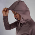 Moonscape Montane Women's Fury Lite Hooded Fleece Jacket Model 4 FFULHMOO