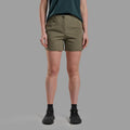 Caper Montane Women's Genoa Lite Shorts Model Front FGLSHCAP