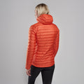 Tigerlily Montane Women's Icarus Lite Hooded Jacket Model Back FICLHTIG