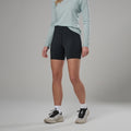 Black Montane Women's Ineo Lite Shorts Model Front FILSHBLA