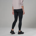 Black Montane Women's Ineo Lite Leggings Model Back FILISBLA