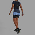 Cornflower Montane Women's Jetstream 4" Trail Running Shorts Model Back FJSS4COR
