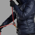 Eclipse Blue Montane Women's Kamen Hooded Down Jacket Model 6 FKAHOECL