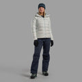 Powder Montane Women's Kamen Hooded Down Jacket Model Front FKAHOPOW