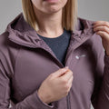 Moonscape Montane Women's Khamsin Hooded Softshell Jacket Model 8 FKHAHMOO