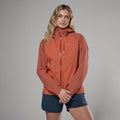 Lava Montane Women's Minimus Lite Waterproof Jacket Model Front FMLIJLAV