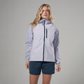 Lilac Haze Montane Women's Minimus Lite Waterproof Jacket Model Front FMLIJLIL