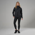 Black Montane Women's Norste Lite Waterproof Jacket Model 3 FNLJABLA