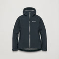 Black Montane Women's Norste Lite Waterproof Jacket Front FNLJABLA