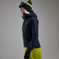 Eclipse Blue Montane Women's Nordes Hooded Softshell Jacket Model 5 FNORHECL