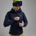 Eclipse Blue Montane Women's Nordes Hooded Softshell Jacket Model 7 FNORHECL