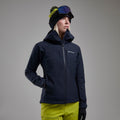 Eclipse Blue Montane Women's Nordes Hooded Softshell Jacket Model 8 FNORHECL