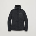 Black Montane Women's Protium CP Hooded Fleece Jacket Front FPCPHBLA