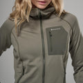 Caper Montane Women's Protium CP Hooded Fleece Jacket Model 4 FPCPHCAP