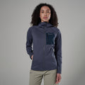 Dark Sky Montane Women's Protium CP Hooded Fleece Jacket Model Front FPCPHDAS