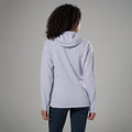 Lilac Haze Montane Women's Protium CP Hooded Fleece Jacket Model Back FPCPHLIL