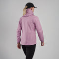 Allium Montane Women's Phase Nano Waterproof Jacket Model Back FPNJAALM